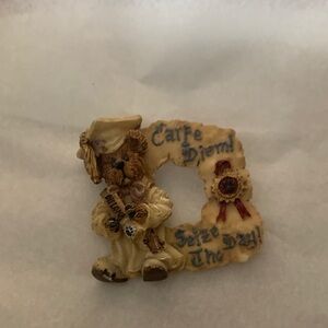 Graduation Bear Figurine with 'Seize the Day' Message